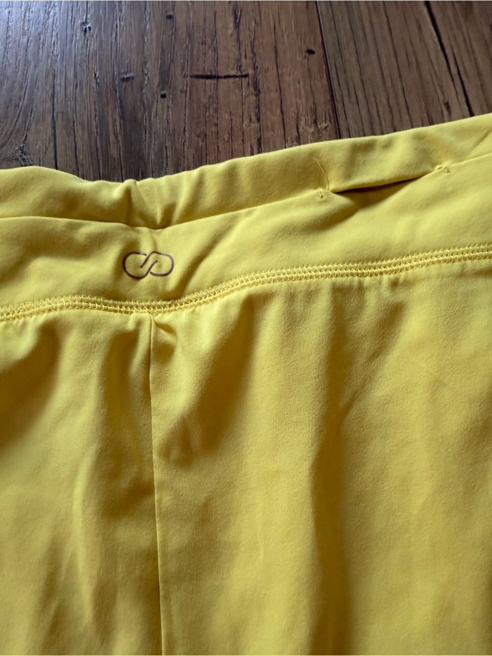 CALIA by Carrie Underwood Bright Butter Yellow Layered Athletic Skort Shorts XL - Picture 5 of 6